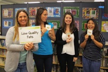 Nutrition students teaching healthy eating